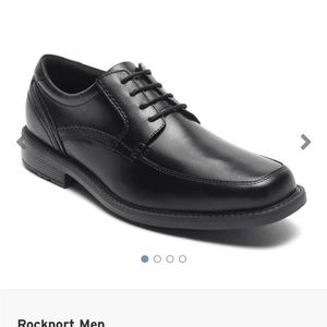 Rockport black men’s dres shoe Size 12W NIB